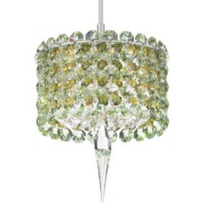 Matrix Cylindrical Pendant with Crystal Accent by Schonbek Lighting - Starlight Lighting USA and Canada